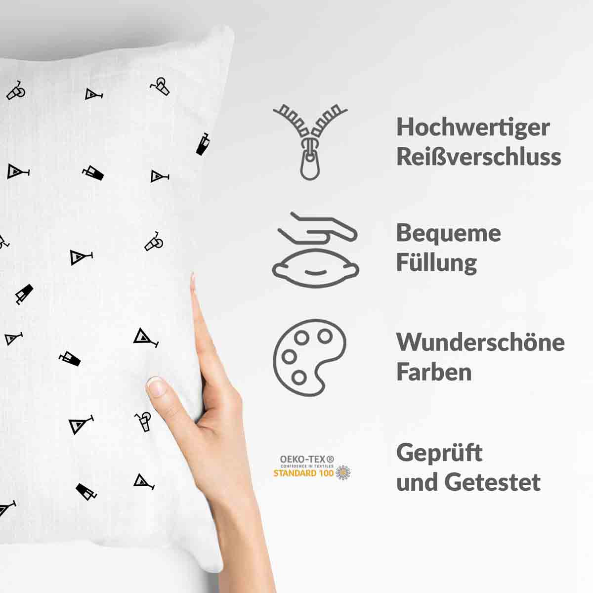 Cuscino sanitario bianco cocktail