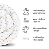 Set di biancheria da letto con coperte terapeutiche bianco con cannucce