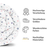 Set di biancheria da letto con coperte terapeutiche bianco con stelle
