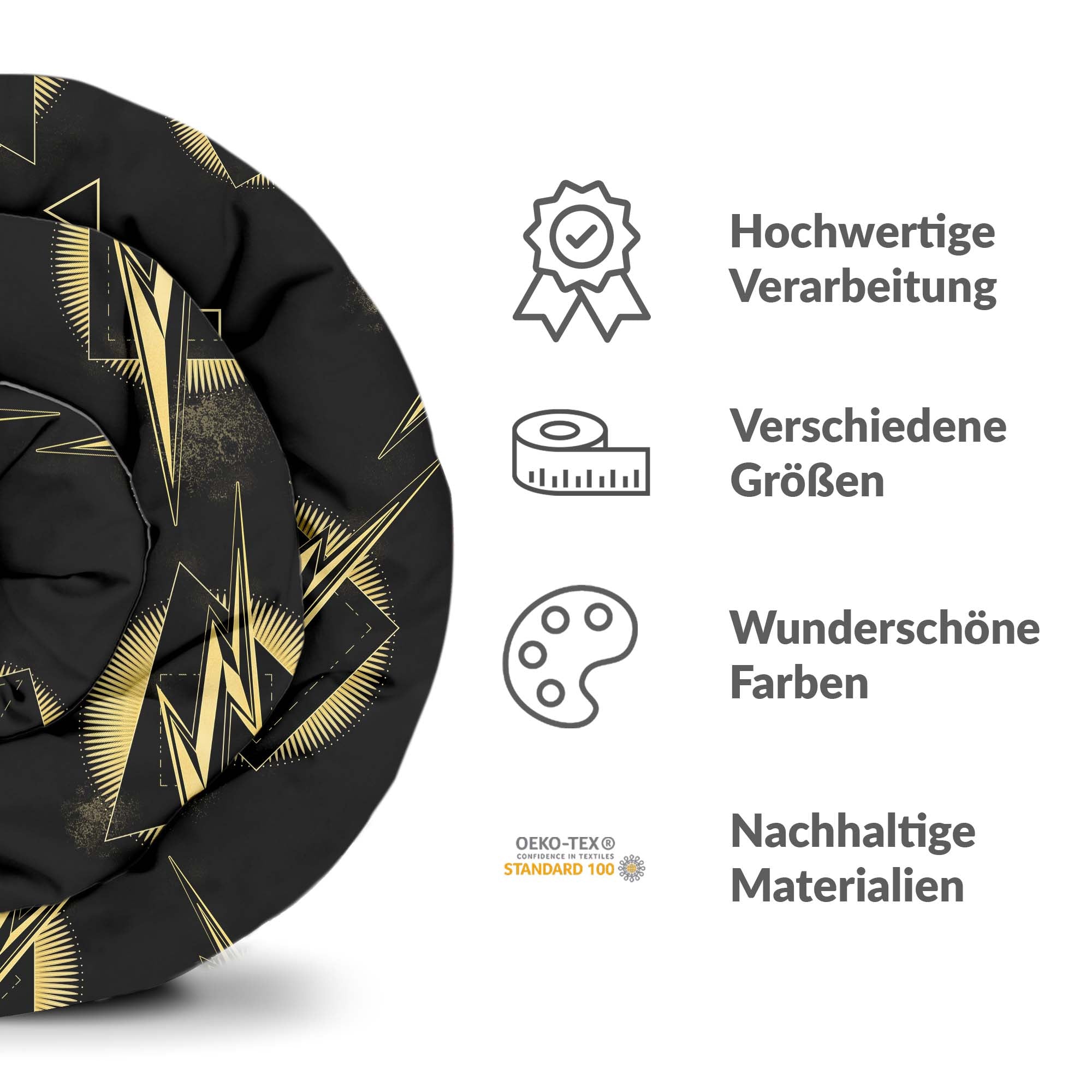 Set di biancheria da letto con coperta terapeutica lampo gialla