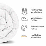 Set di biancheria da letto con coperte terapeutiche bianche con mezzalune