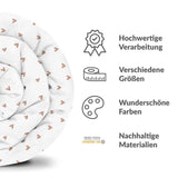 Coperta terapeutica originale - Rivestimento in cotone bianco con cuoricini