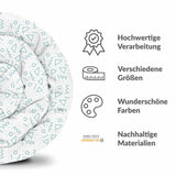 Set di biancheria da letto con coperte terapeutiche bianco con forme blu