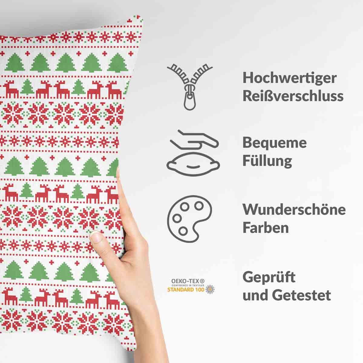 Cuscino salute Natale in Norvegia