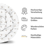 Set di biancheria da letto con coperte terapeutiche bianco con piccoli rametti di vischio