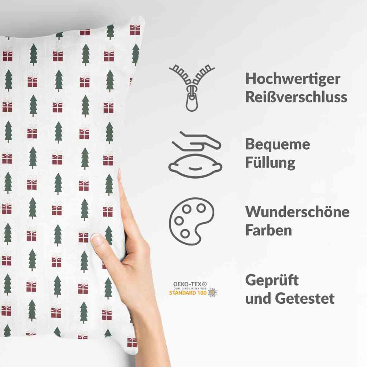 Cuscino salute atmosfera natalizia