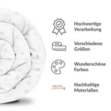 Coperta terapeutica originale - Rivestimento in cotone bianco con rami rosa