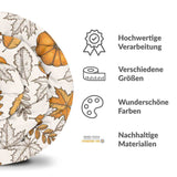 Coperta terapeutica originale - Rivestimento in cotone bianco con foglia e zucca