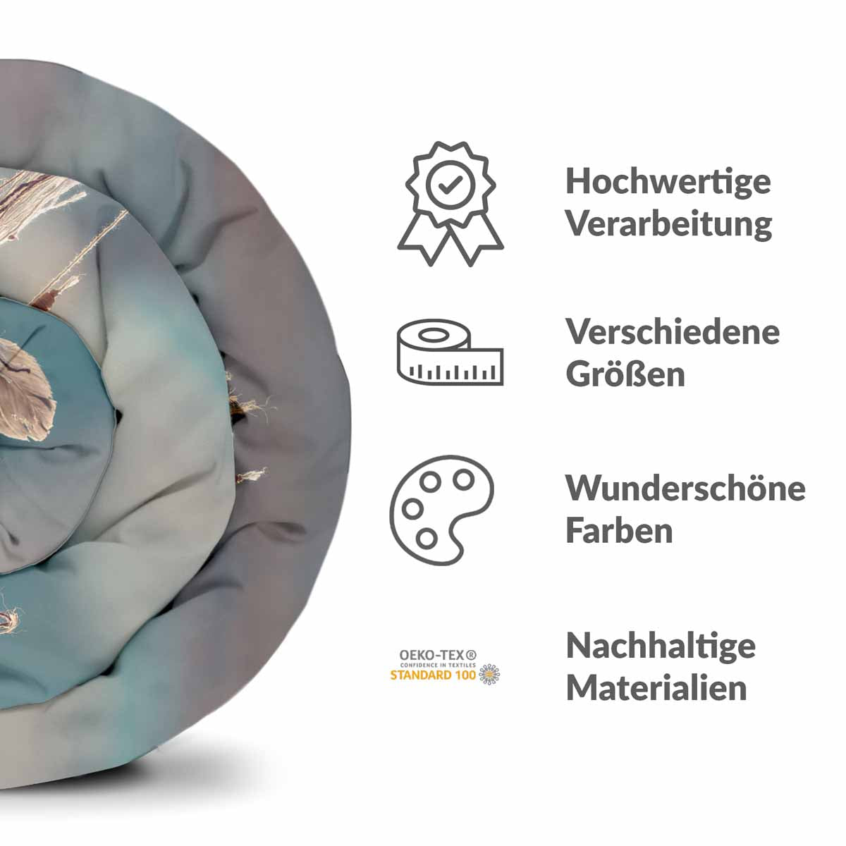 Set di biancheria da letto con coperta terapeutica e acchiappasogni