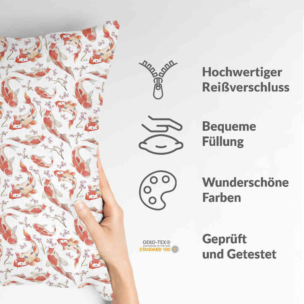 Cuscino salute carpa arancione