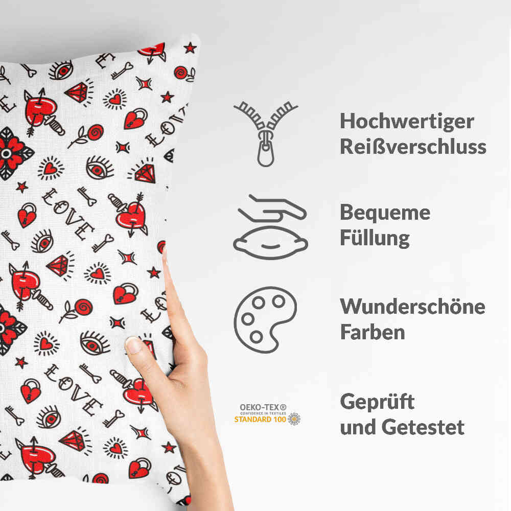 Cuscino salute amore misto