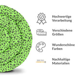 Set di biancheria da letto con coperta terapeutica verde chiaro con punto interrogativo