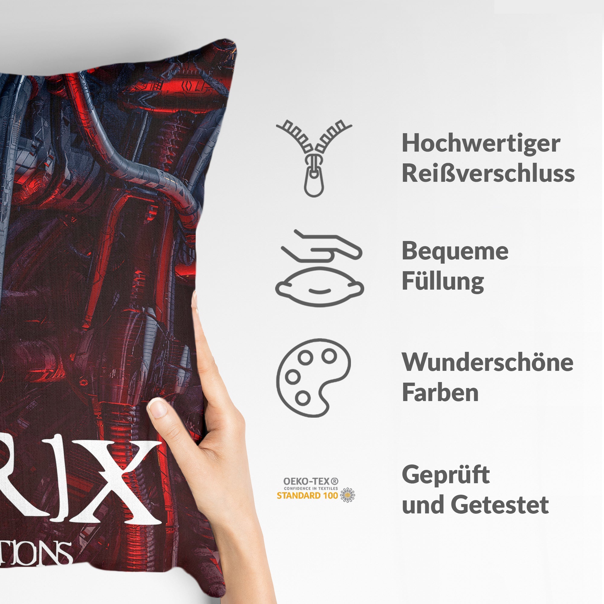 Cuscino salute rosso The Matrix