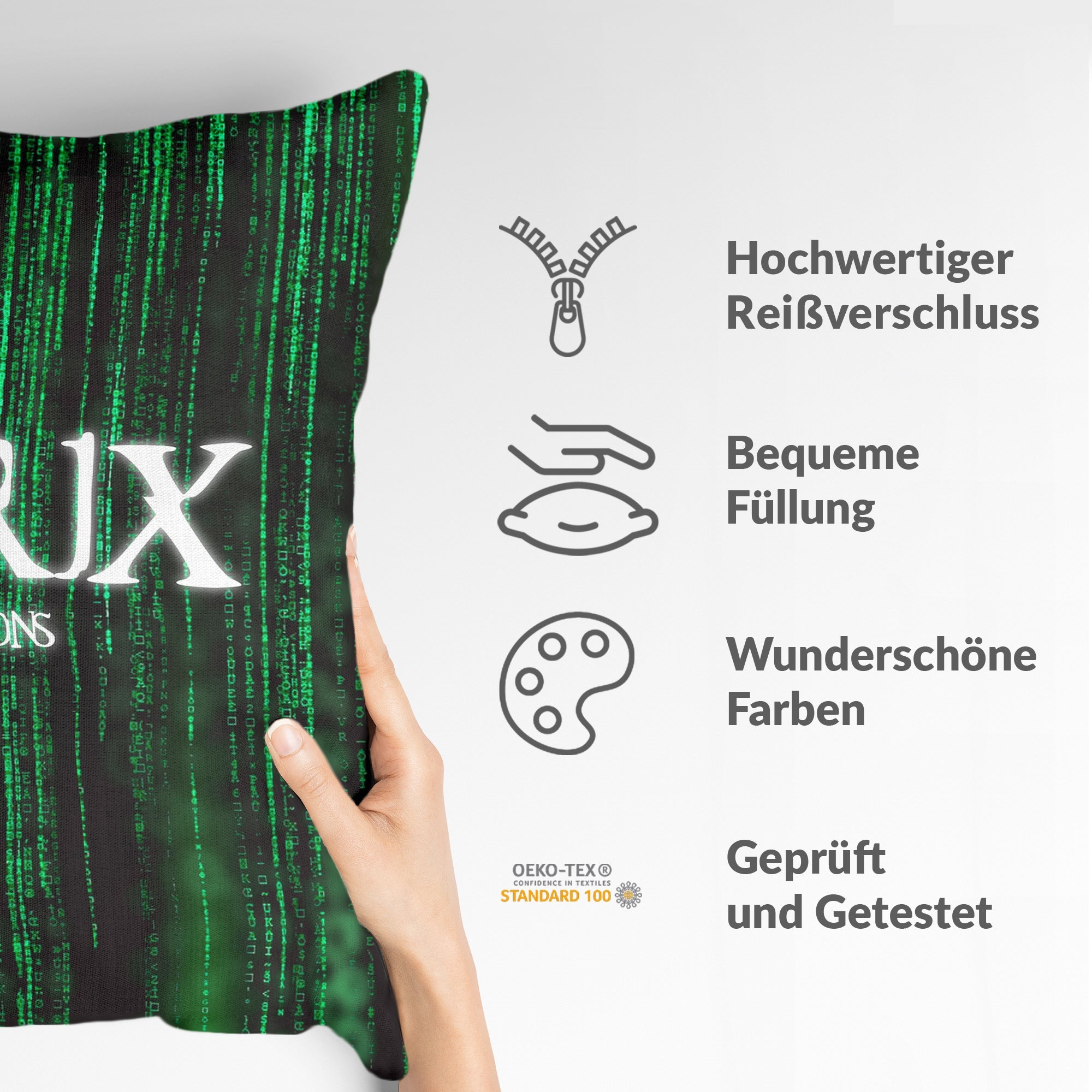 Cuscino salute Matrix in verde