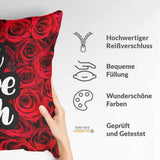 Cuscino salute rose "Ti amo"