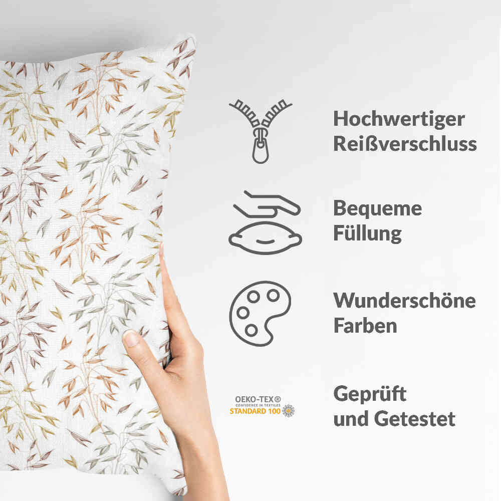 Cuscino per la salute con delicati rami colorati