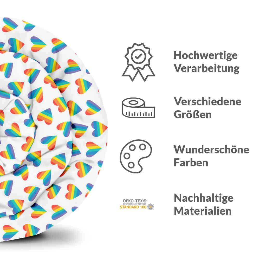 Set di biancheria da letto con coperta terapeutica LOVE IS LOVE