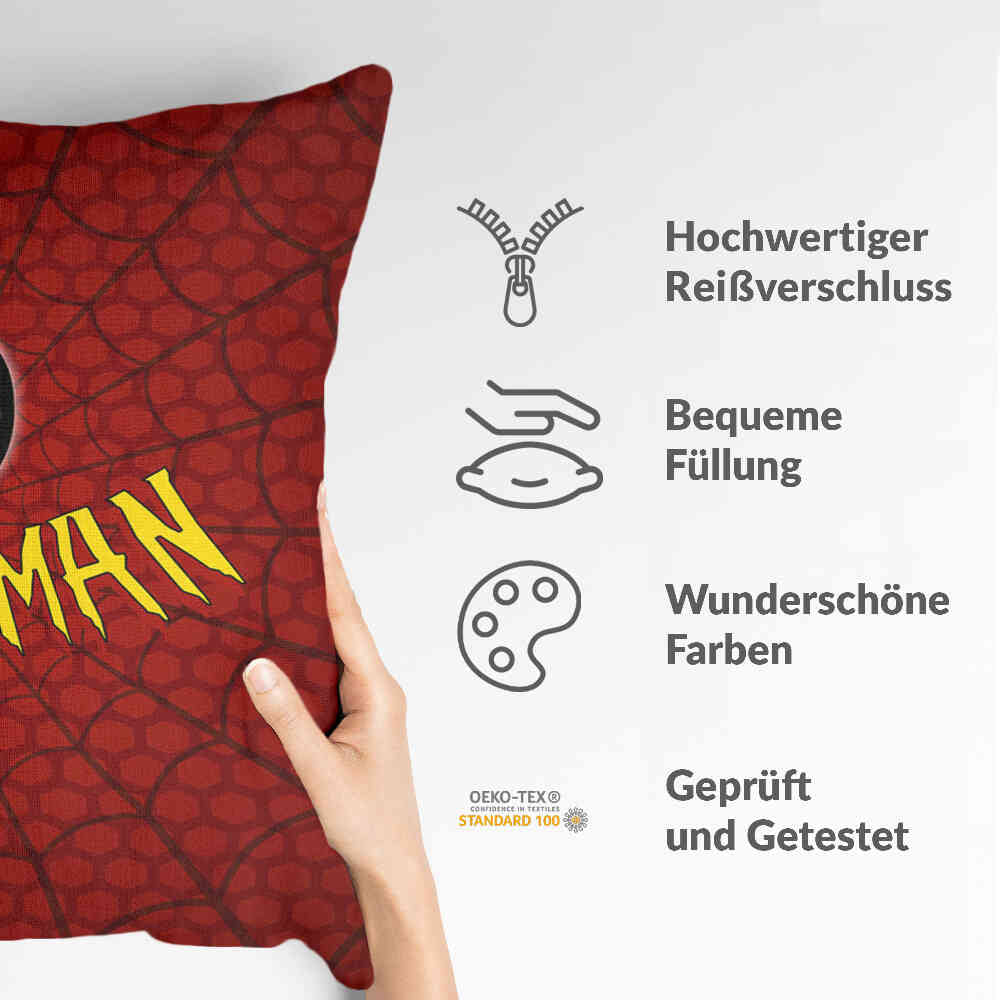 Cuscino salute rosso Spiderman