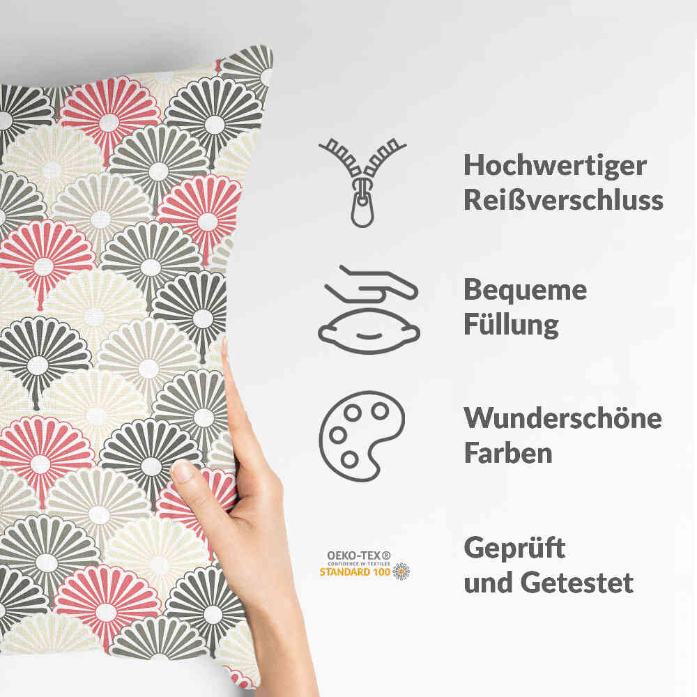 Cuscino per la salute fiori astratti colorati