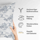 Cuscino salute grigio muraglia cinese