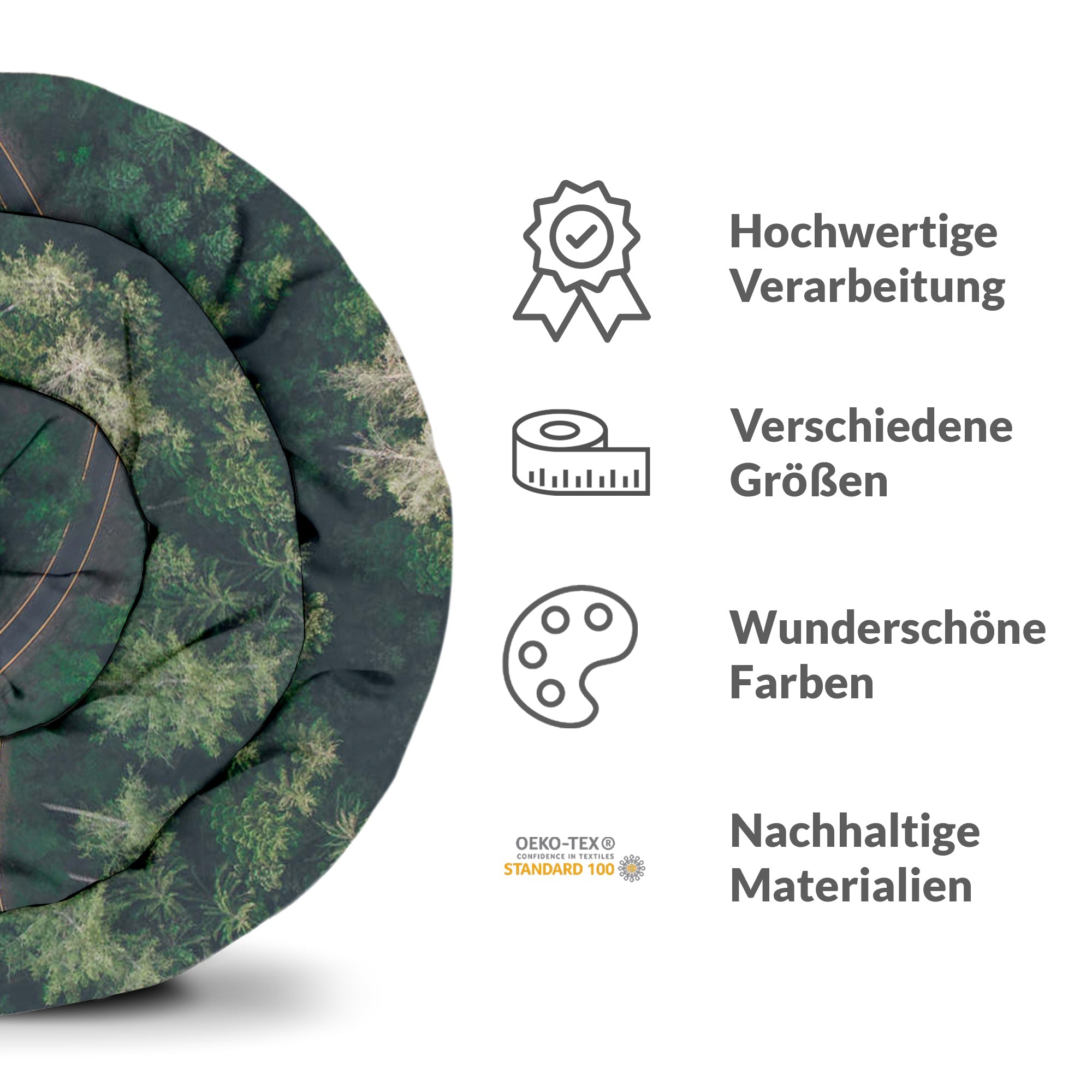 Set di biancheria da letto con coperta terapeutica Strada nel bosco