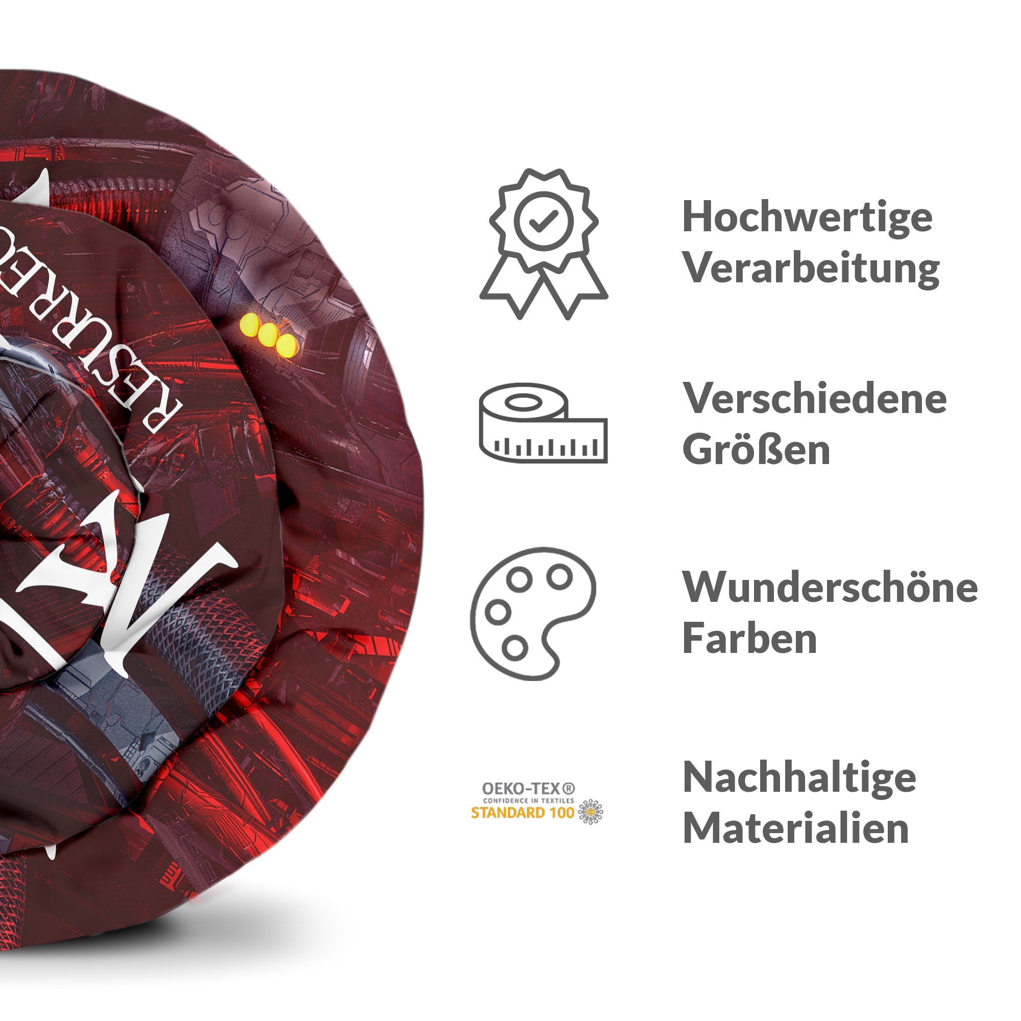 Set di biancheria da letto con coperta terapeutica rossa The Matrix