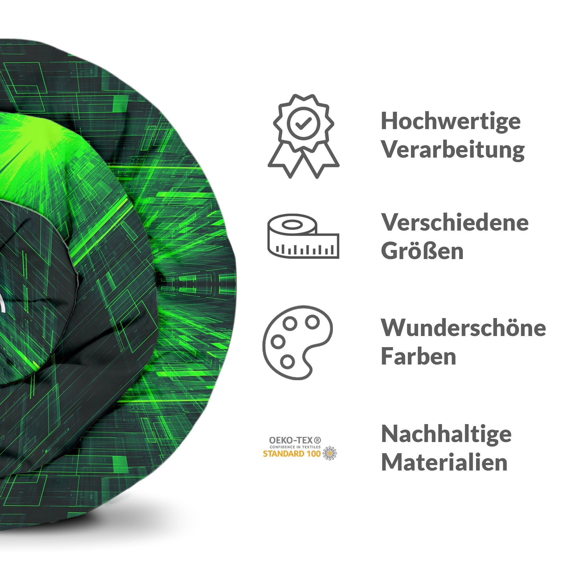 Set di biancheria da letto con coperte terapeutiche e scritta cinese