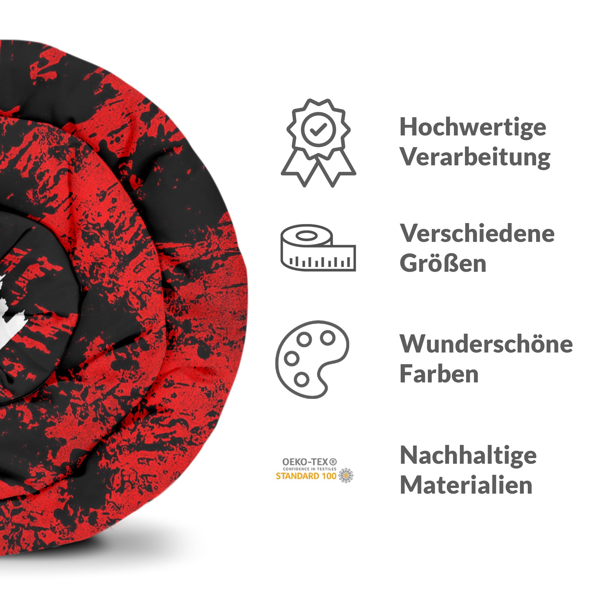 Set di biancheria da letto con coperta terapeutica nero volto jolly