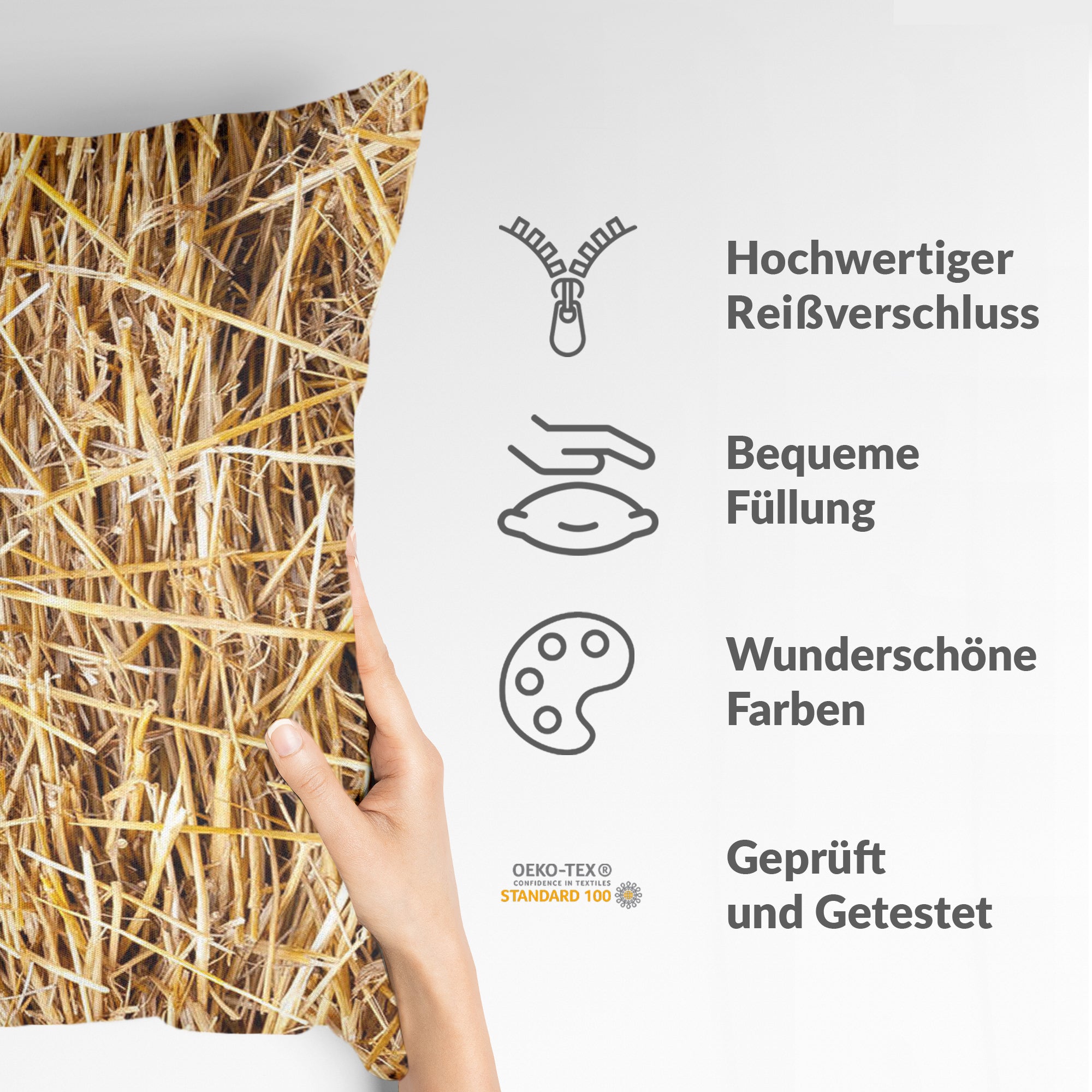 Cuscino sanitario con fieno