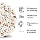 Coperta terapeutica originale - Rivestimento in cotone bianco con galline