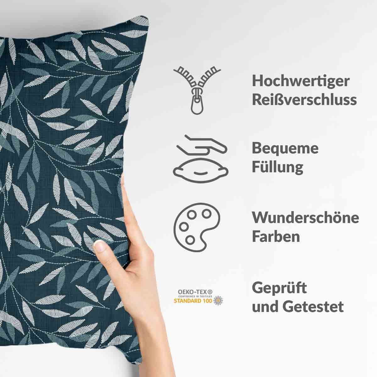 Cuscino sanitario con rami blu