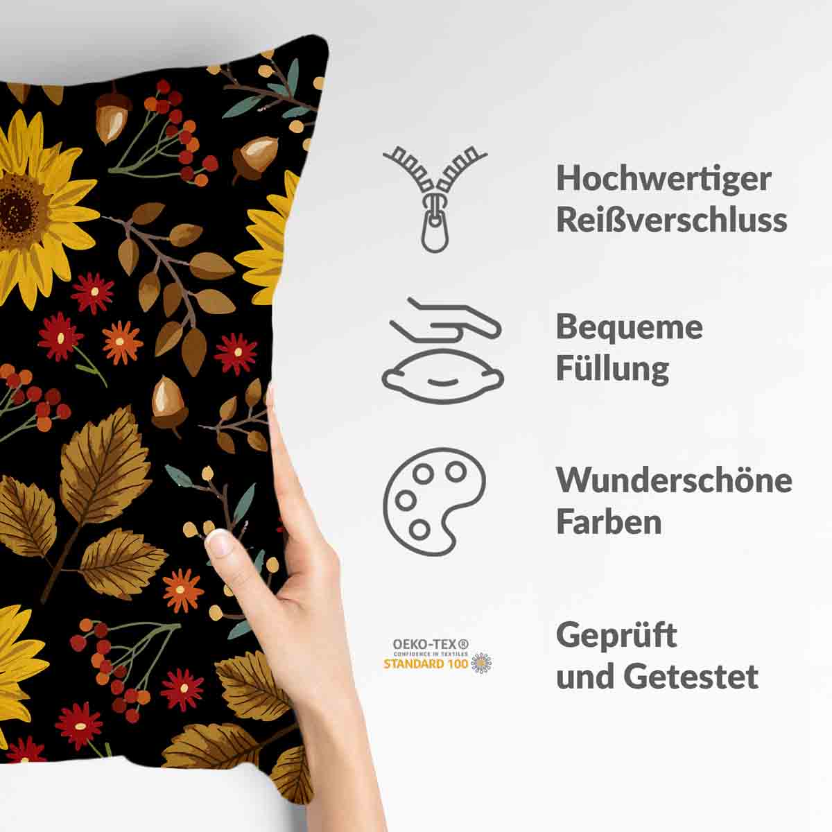 Cuscino sanitario con girasole