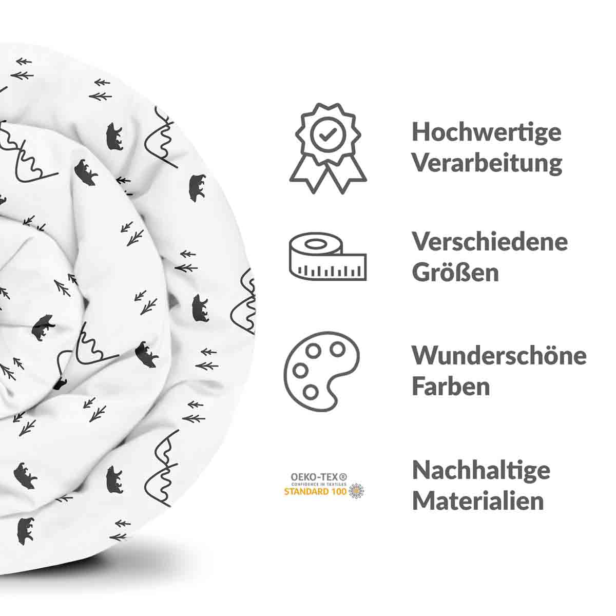 Set di biancheria da letto con coperta terapeutica Foresta in Canada