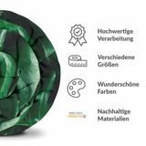 Coperta terapeutica originale - Rivestimento in cotone con pianta di Monstera
