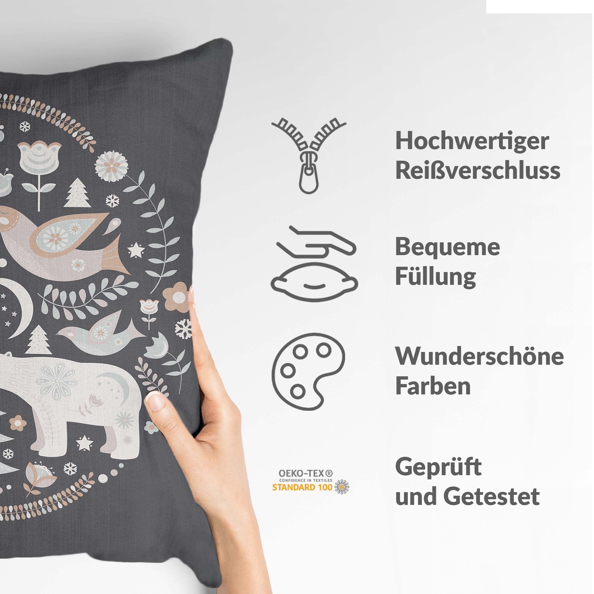 Cuscino salute Natale a Mosca