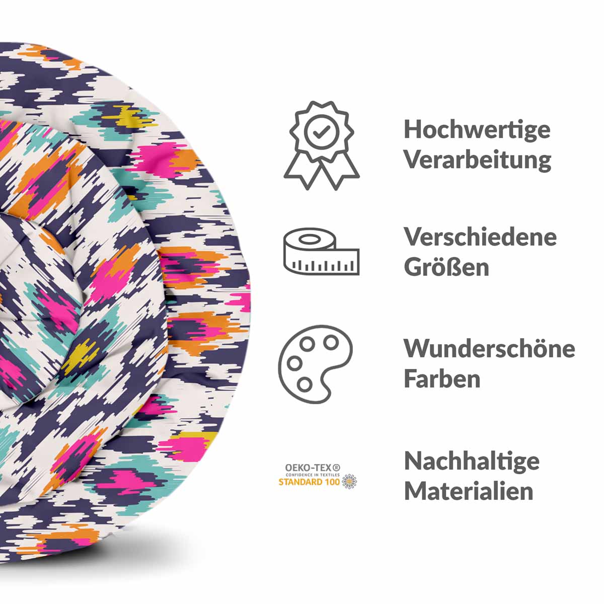 Coperta terapeutica originale - Rivestimento in cotone colorato con stampa leopardata