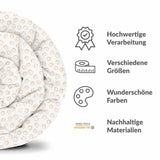 Set di biancheria da letto con coperte terapeutiche con cerchi arancioni