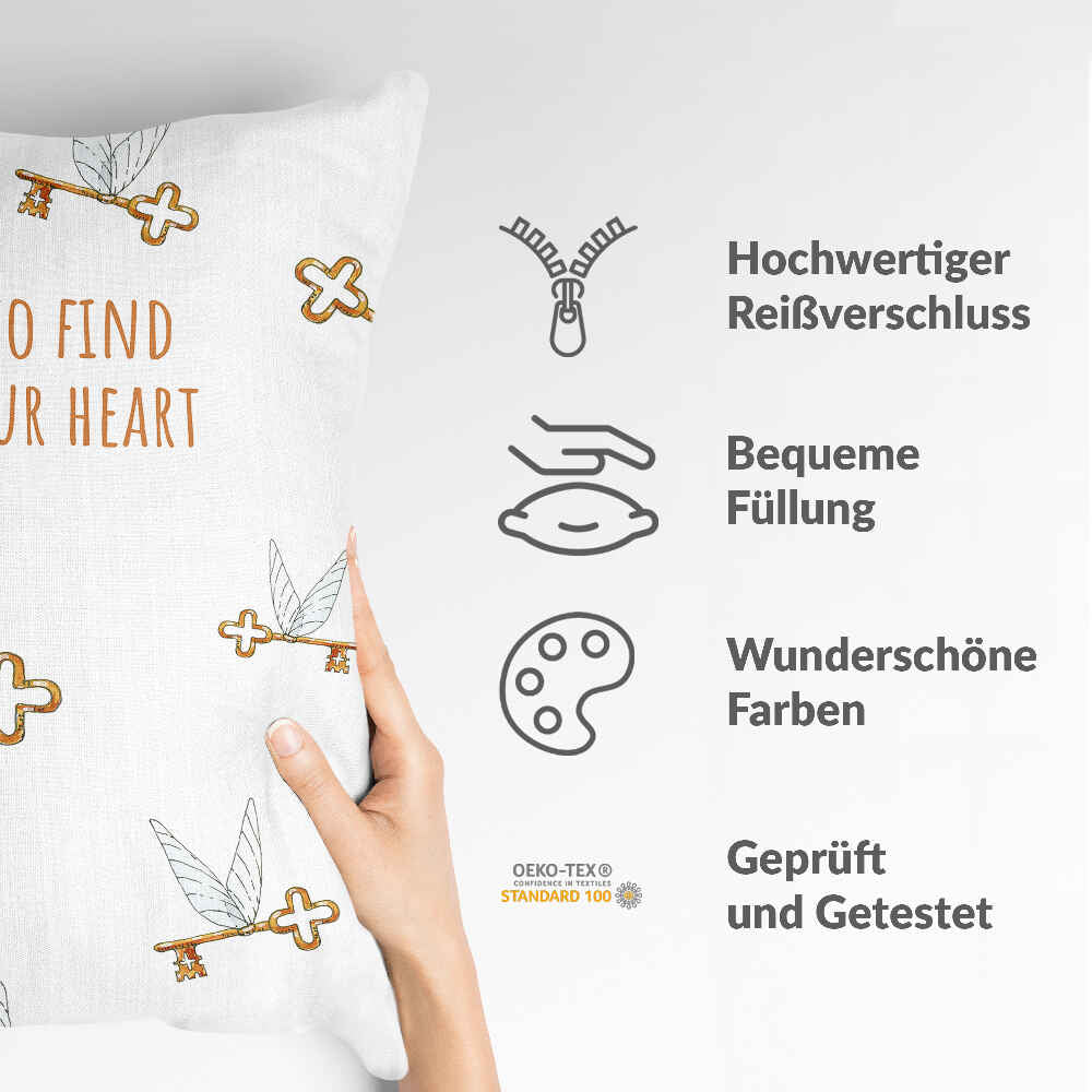 Cuscino sanitario bianco con chiave volante