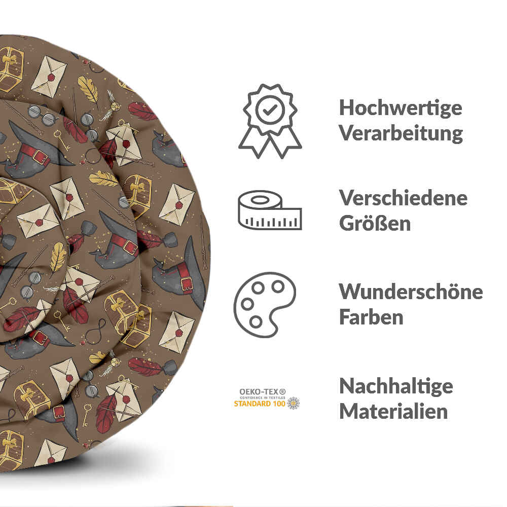 Set di biancheria da letto con coperta terapeutica cappello parlante