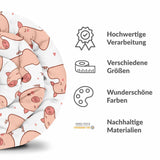 Coperta terapeutica originale - Rivestimento in cotone bianco con numeri e maialini