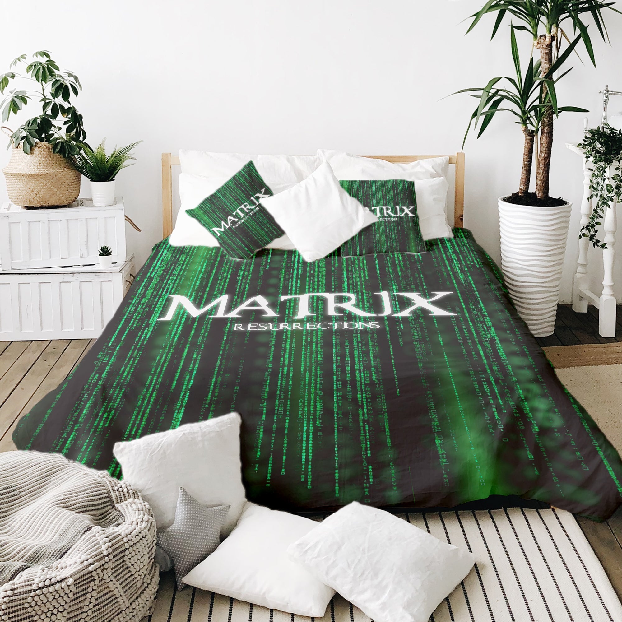 Set di biancheria da letto Terapiedecken Matrix in verde