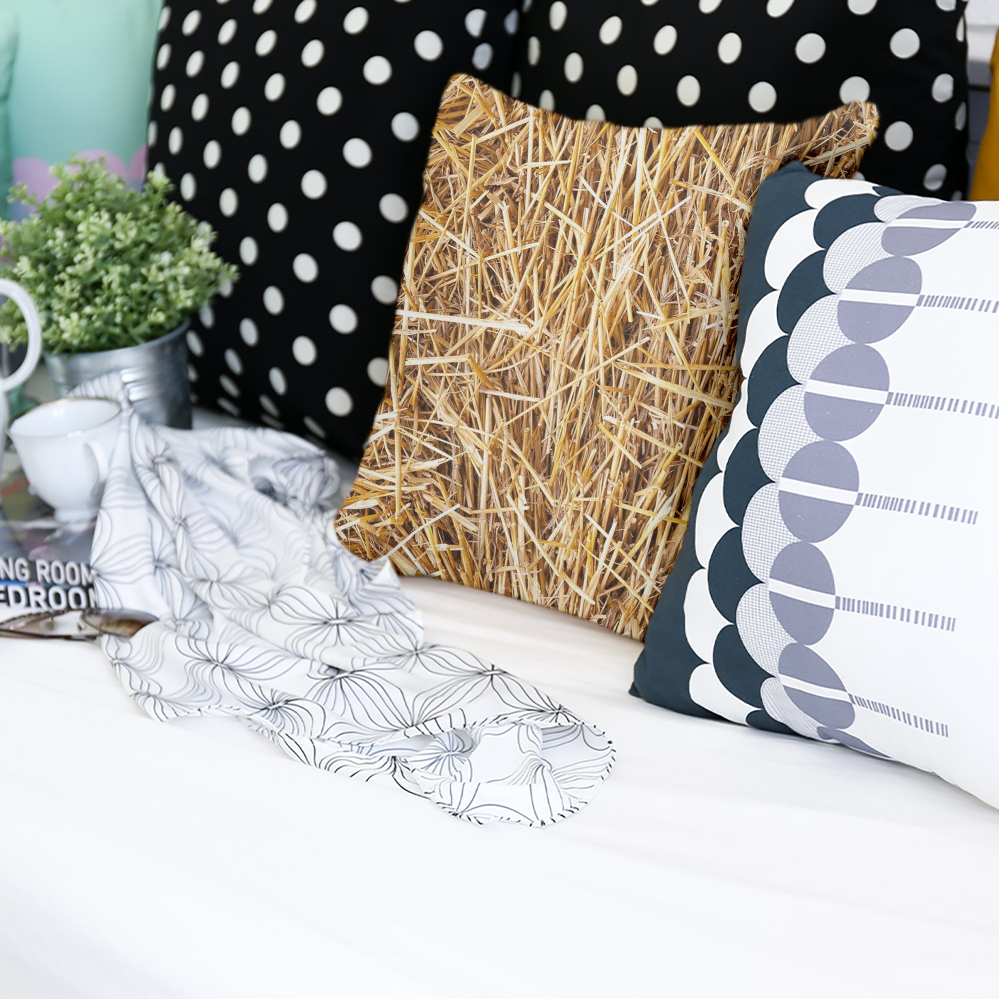 Cuscino sanitario con fieno