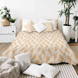 Coperta terapeutica originale - Rivestimento in cotone bianco con grano giallo