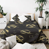 Set di biancheria da letto con coperta terapeutica lampo gialla