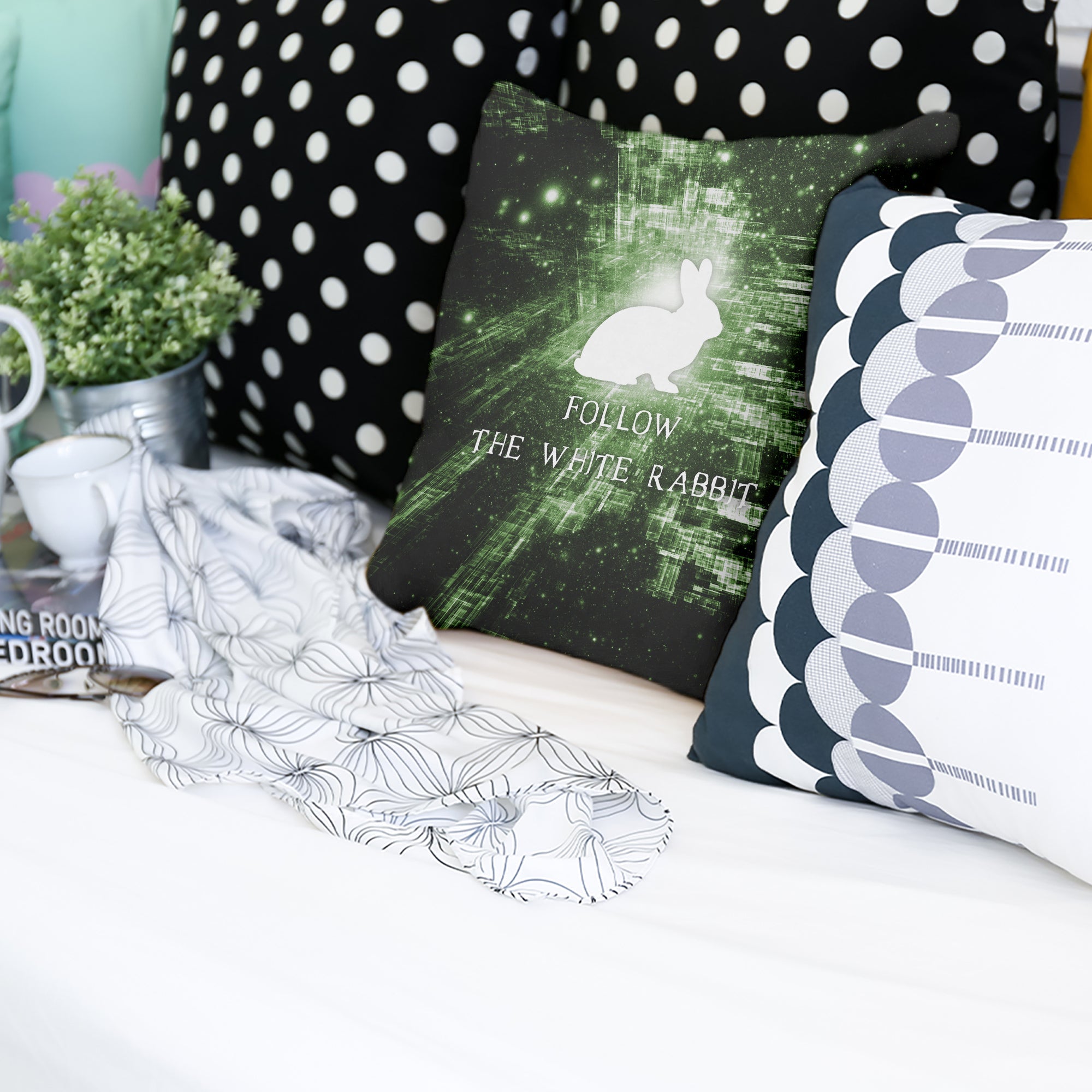 Cuscino salute Segui il Coniglio