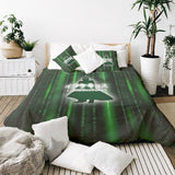 Set di biancheria da letto con coperta terapeutica Verde Matrix II