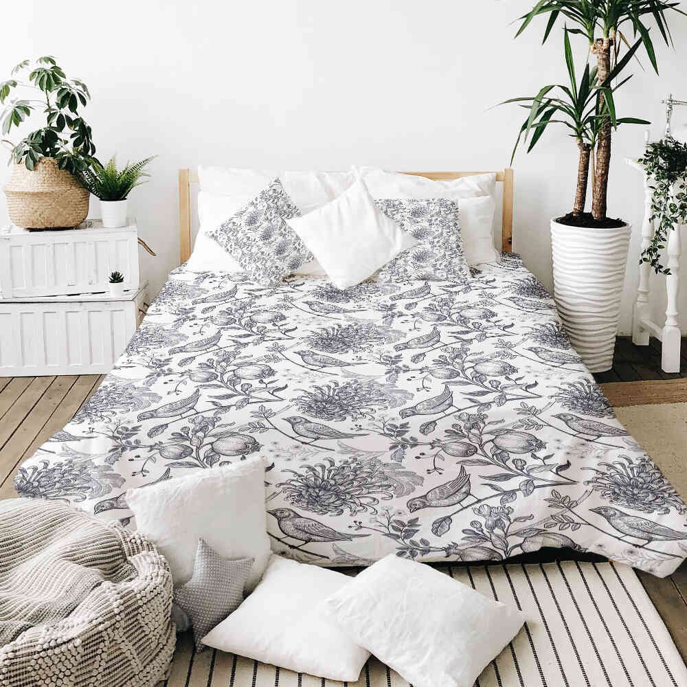 Coperta terapeutica originale - Rivestimento in cotone grigio primavera