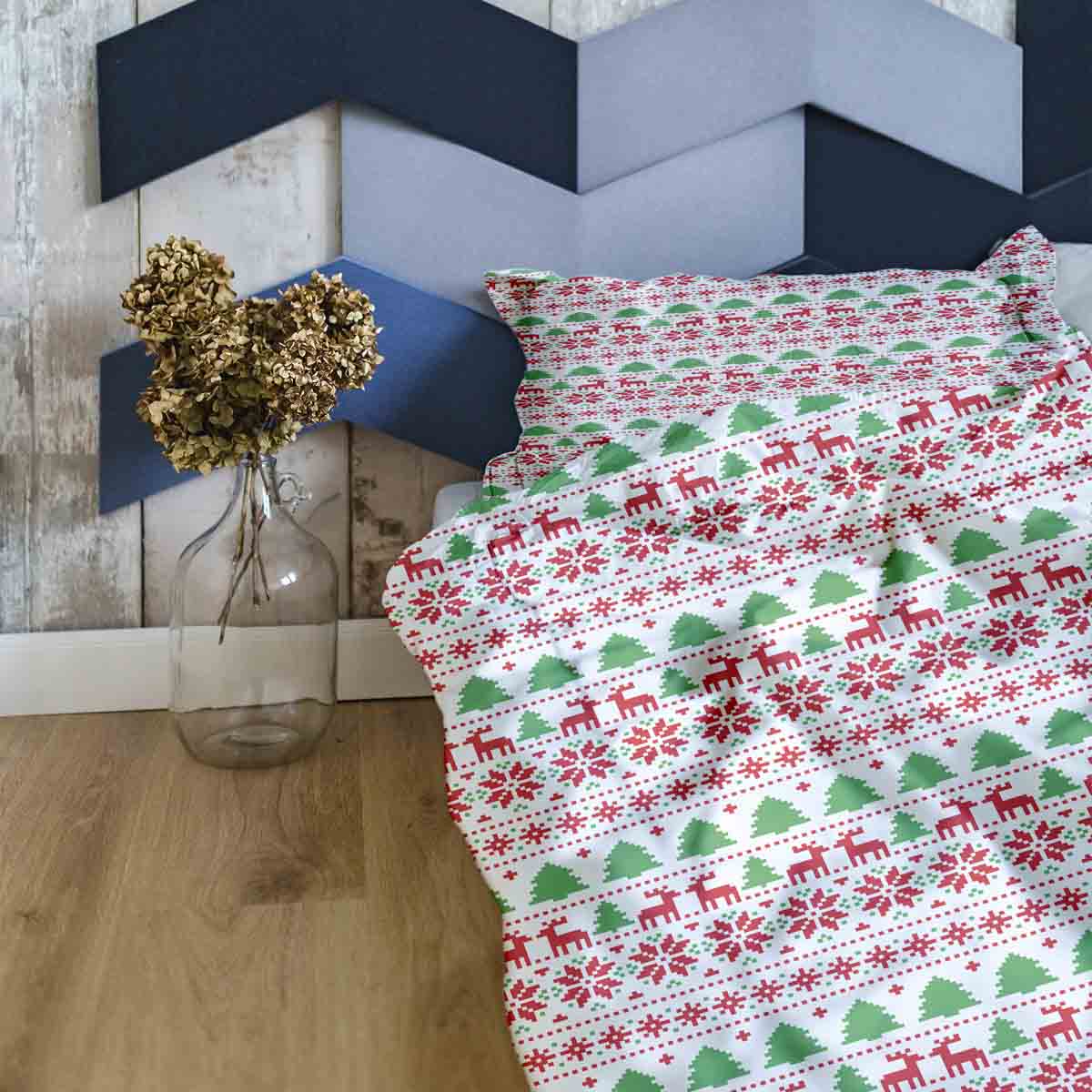 Set di biancheria da letto con coperte terapeutiche Natale in Norvegia