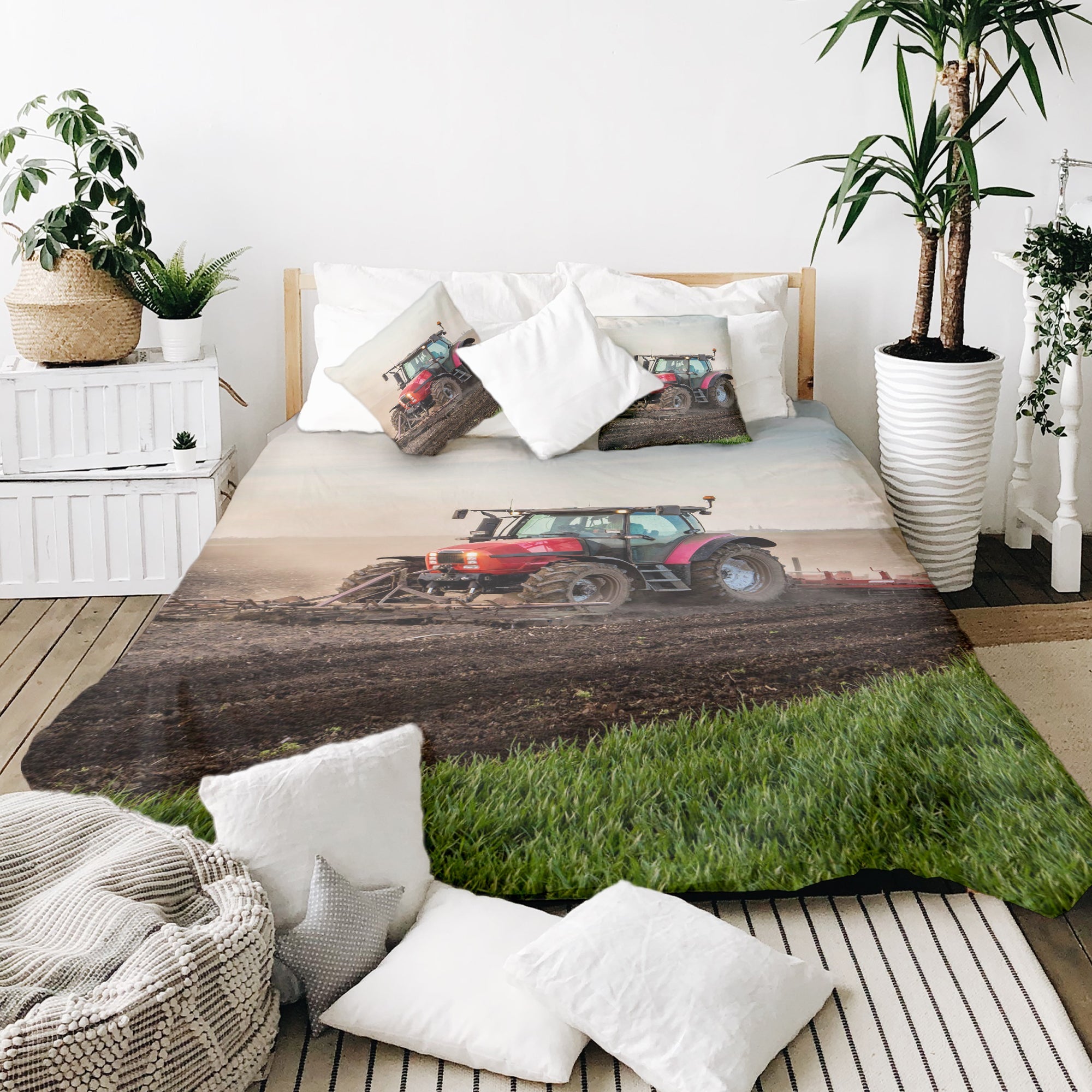 Coperta terapeutica originale - Rivestimento in cotone con grande trattore