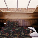 Set di biancheria da letto con coperta terapeutica Halloween Scheletro